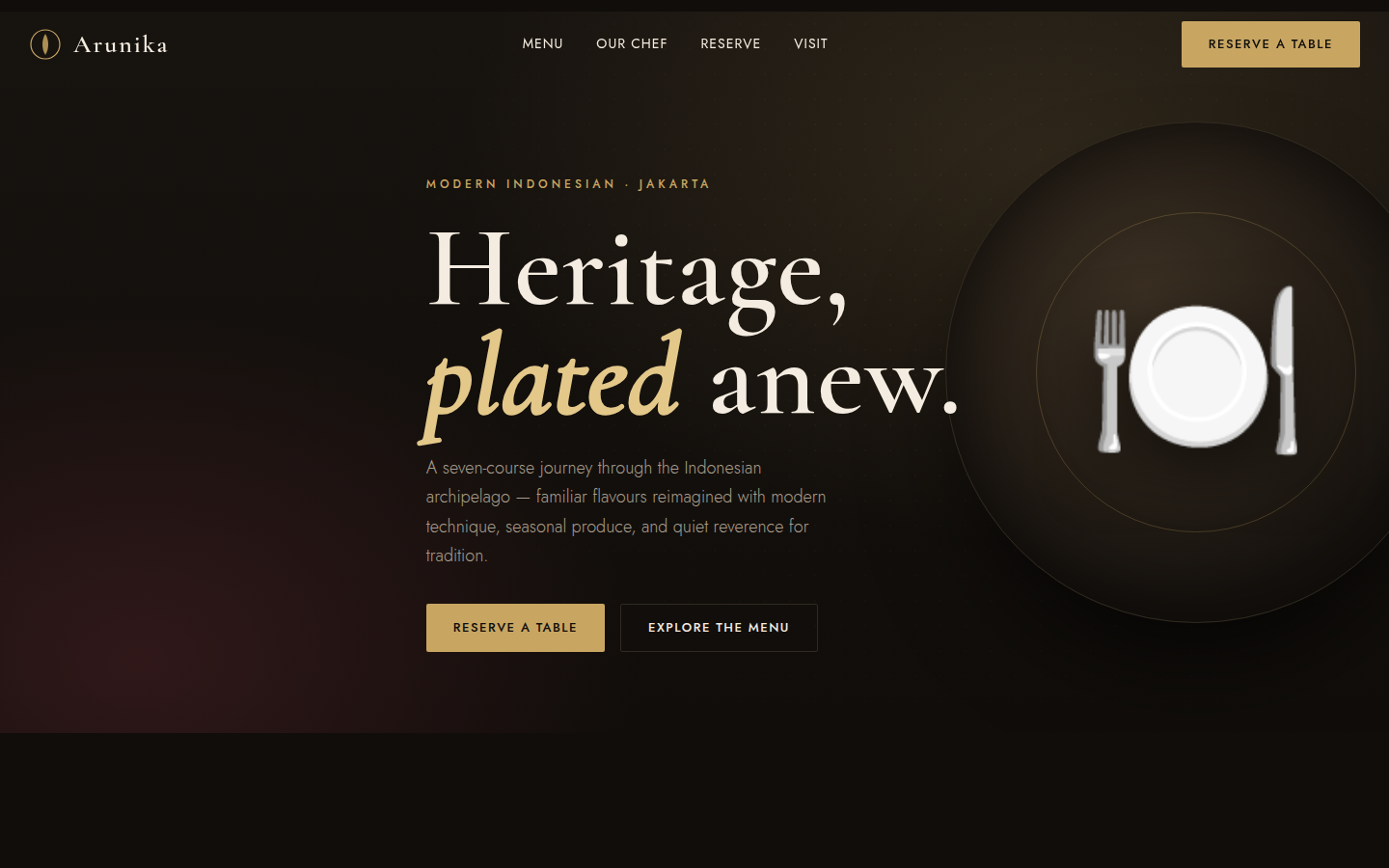 Arunika — Restaurant