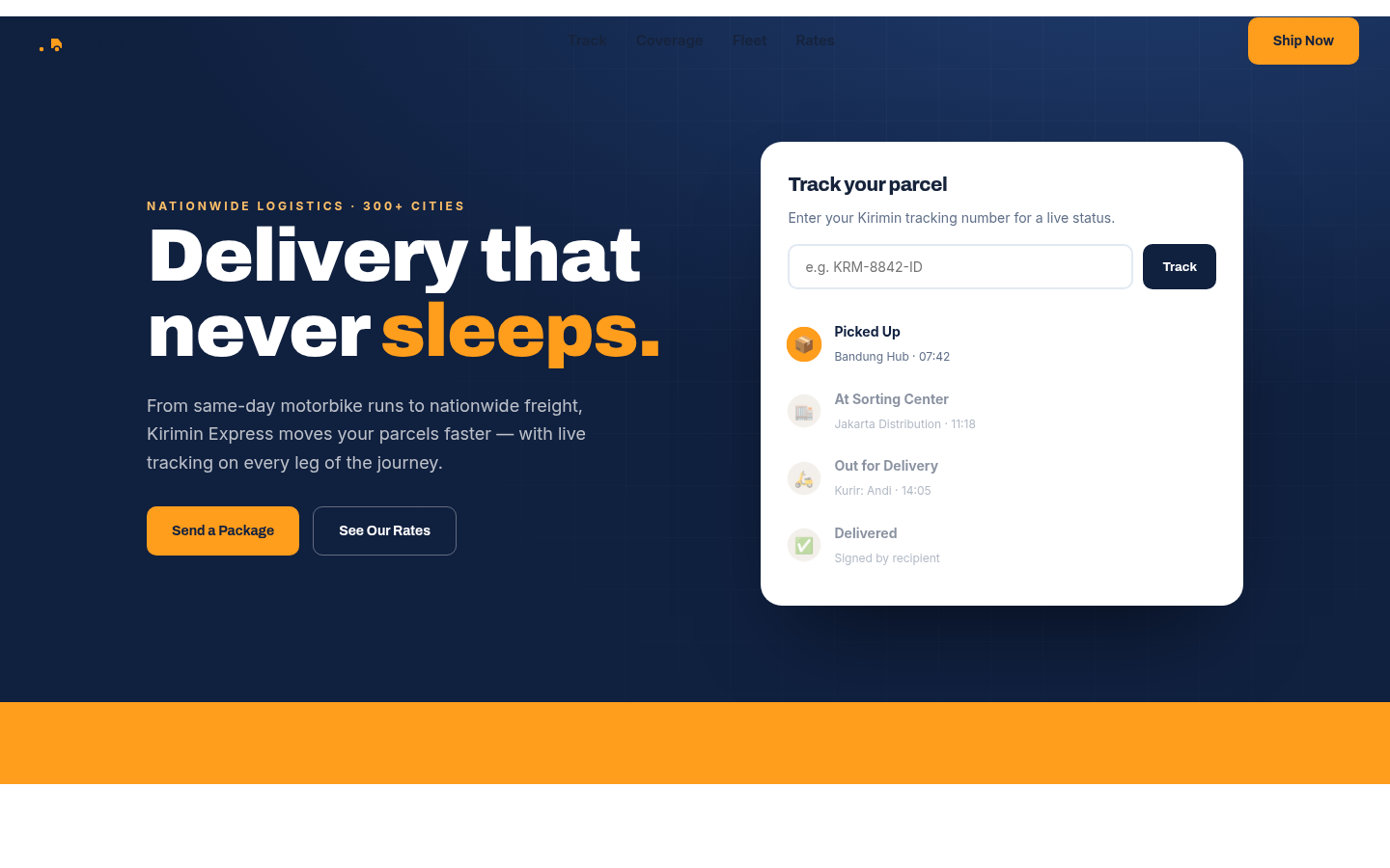 Kirimin Express — Logistics